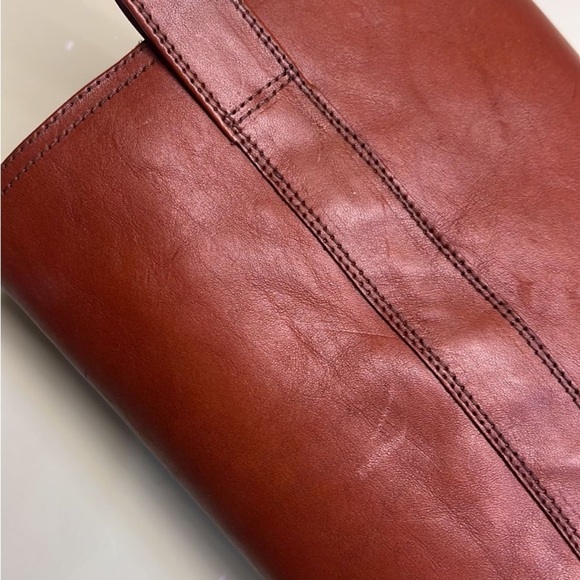 Agl MADE IN ITALY LEATHER Brown Combat Moto Boots with Smooth Leather - Picture 5 of 9